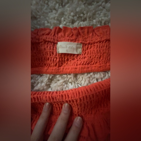 worn once altard state orange crop top - Picture 5 of 5